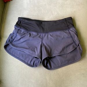 Lululemon Speed Up Short, Navy, size 2